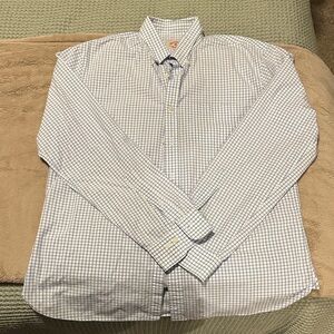Brooks Brothers White and Blue Plaid Shirt